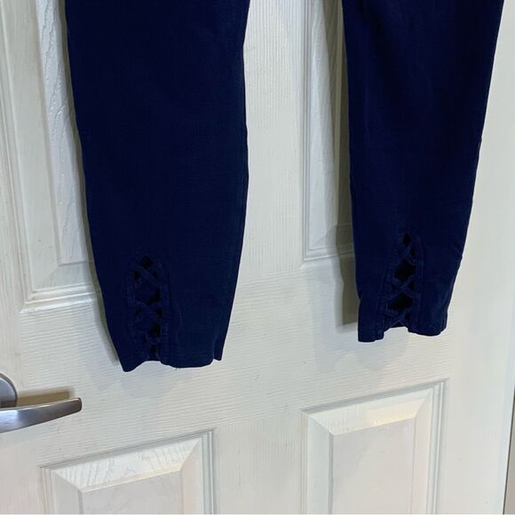 Dress Barn Sunday Navy Cropped Leggings Size XL - Picture 5 of 8